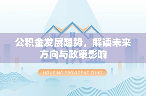 仑背公积金发展趋势，解读未来方向与政策影响