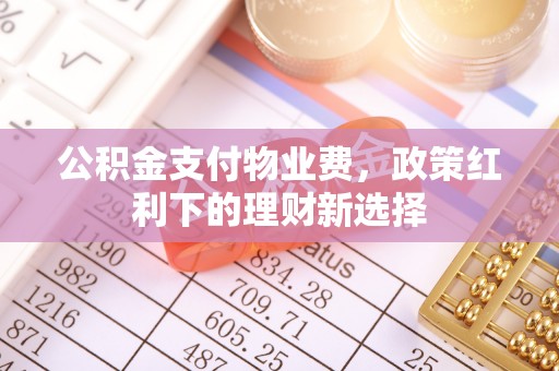 仑背公积金支付物业费，政策红利下的理财新选择