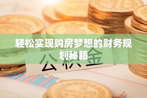 仑背轻松实现购房梦想的财务规划秘籍