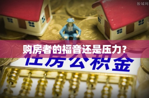仑背购房者的福音还是压力？