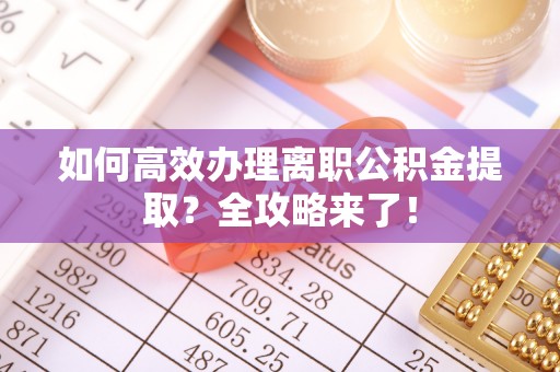 仑背如何高效办理离职公积金提取？全攻略来了！