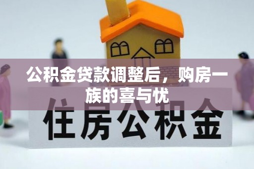 仑背公积金贷款调整后，购房一族的喜与忧