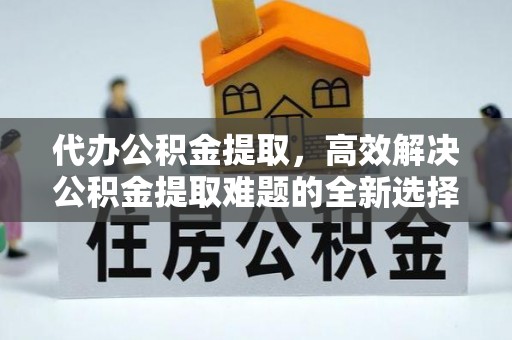 仑背代办公积金提取，高效解决公积金提取难题的全新选择