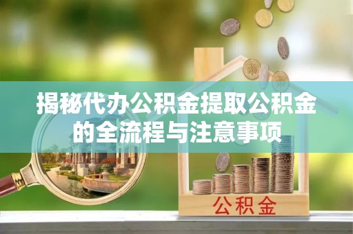 仑背揭秘代办公积金提取公积金的全流程与注意事项