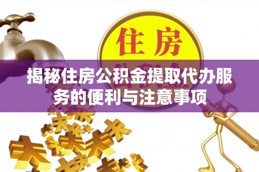 仑背揭秘住房公积金提取代办服务的便利与注意事项