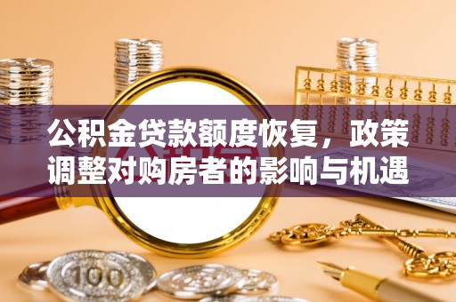 仑背公积金贷款额度恢复，政策调整对购房者的影响与机遇
