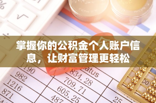 仑背掌握你的公积金个人账户信息，让财富管理更轻松