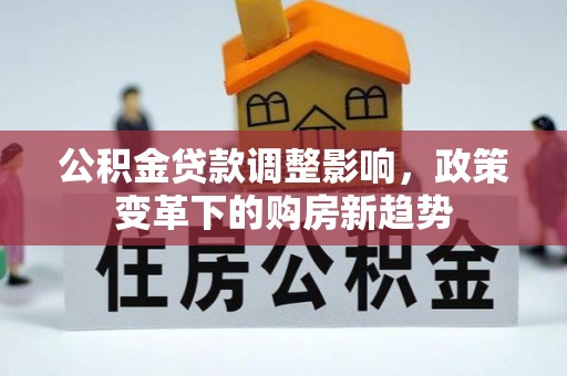 仑背公积金贷款调整影响，政策变革下的购房新趋势