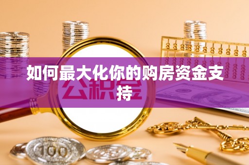 仑背如何最大化你的购房资金支持