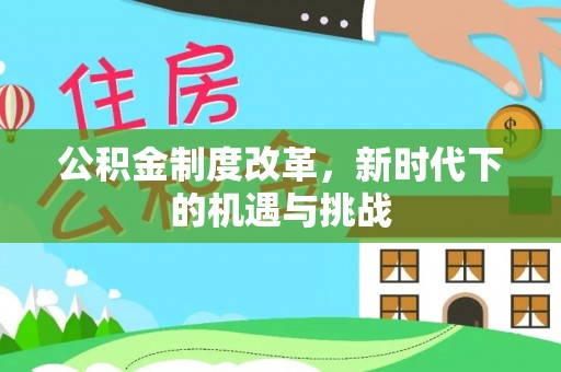 仑背公积金制度改革，新时代下的机遇与挑战
