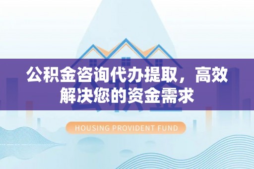 仑背公积金咨询代办提取，高效解决您的资金需求