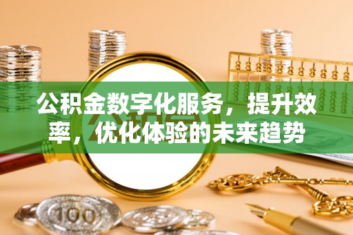 仑背公积金数字化服务，提升效率，优化体验的未来趋势