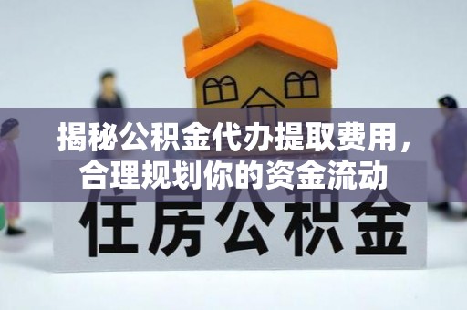 仑背揭秘公积金代办提取费用，合理规划你的资金流动