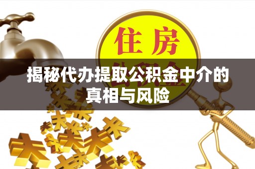 仑背揭秘代办提取公积金中介的真相与风险