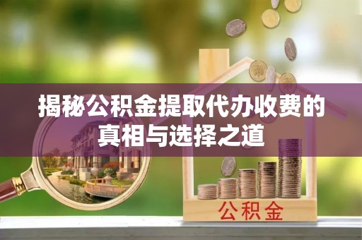 仑背揭秘公积金提取代办收费的真相与选择之道