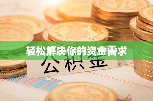 仑背轻松解决你的资金需求