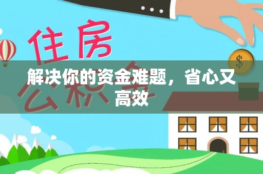 仑背解决你的资金难题，省心又高效
