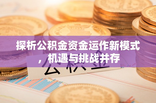 仑背探析公积金资金运作新模式，机遇与挑战并存